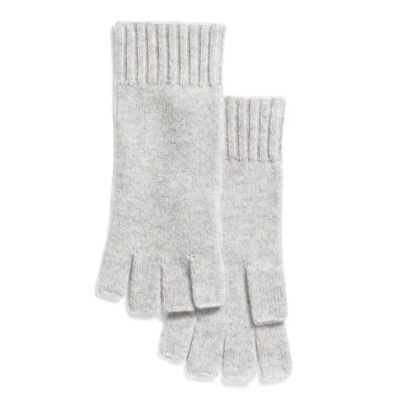 HANNAH ROSE Ash Cashmere Fingerless Gloves - Picture 1 of 1
